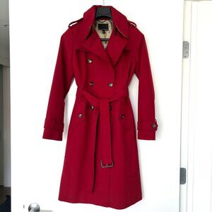 Banana Republic Red Timeless Trench Coat NWT